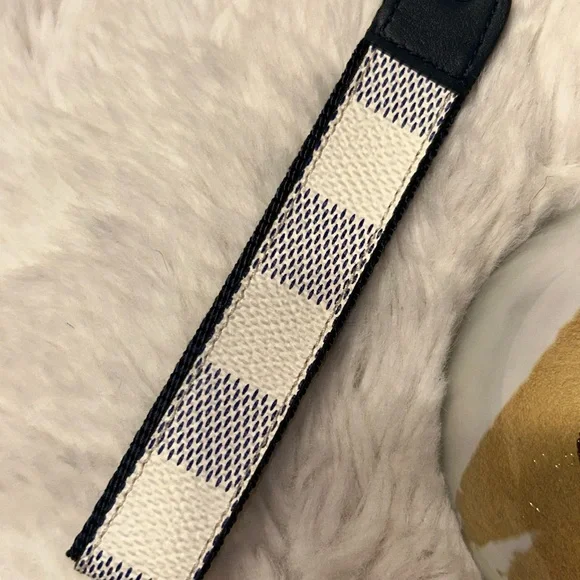 Louis Vuitton Damier Azur Dragonne Keychain